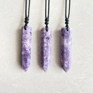 Lepidolite Point Necklace - Lepidolite  Pendant - Crystal Necklace - Necklace For Women,Healing Stone - Best gift for him/her, Christmas