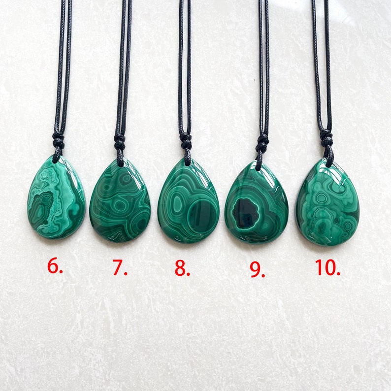 Malachite necklace malachite pendant  malachite jewelry image 5