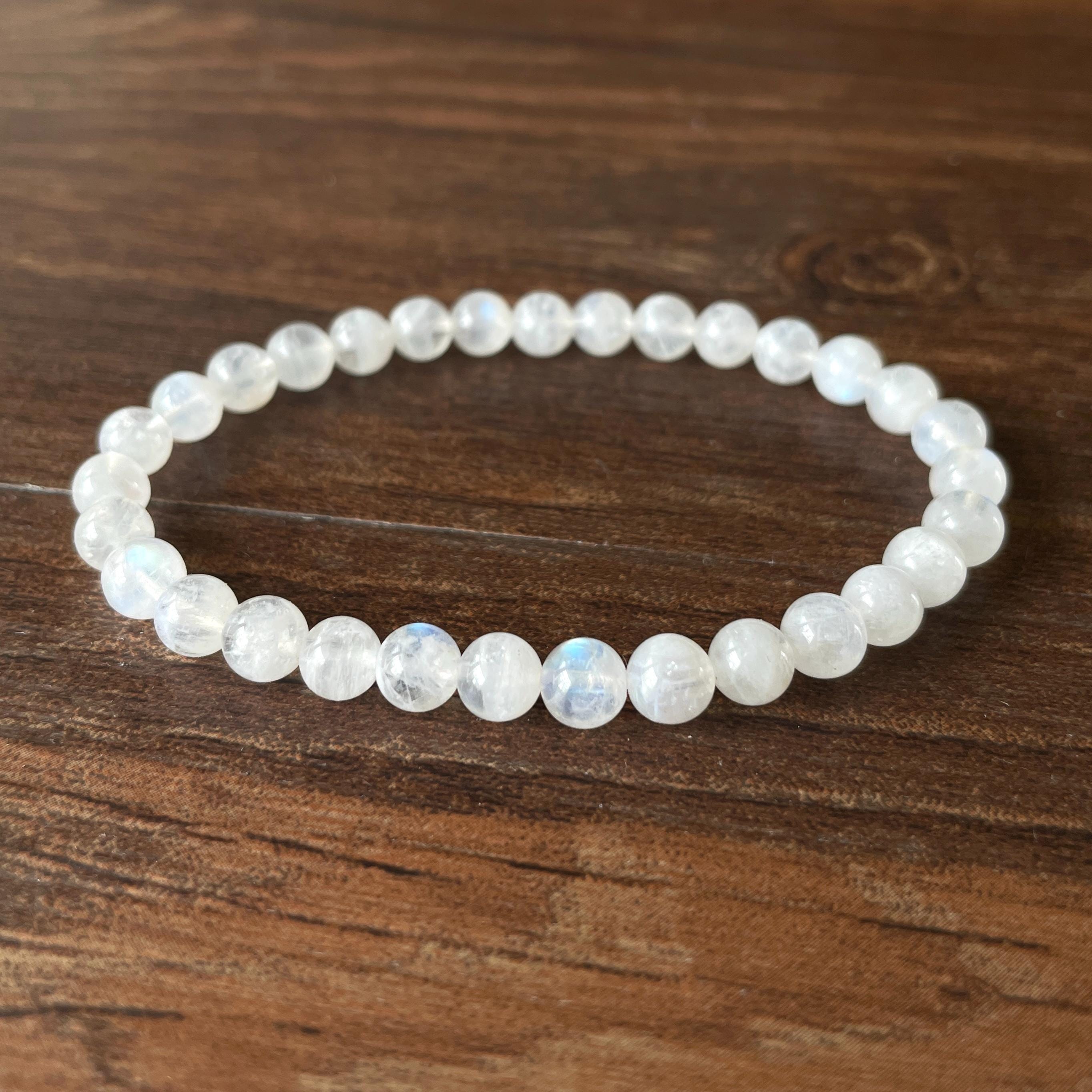 Rainbow Moonstone Bracelet - Etsy