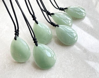 Green aventurine drop necklace for men women，green crystal chakra necklace，healing crystal necklace，heart center crystal,gift for her