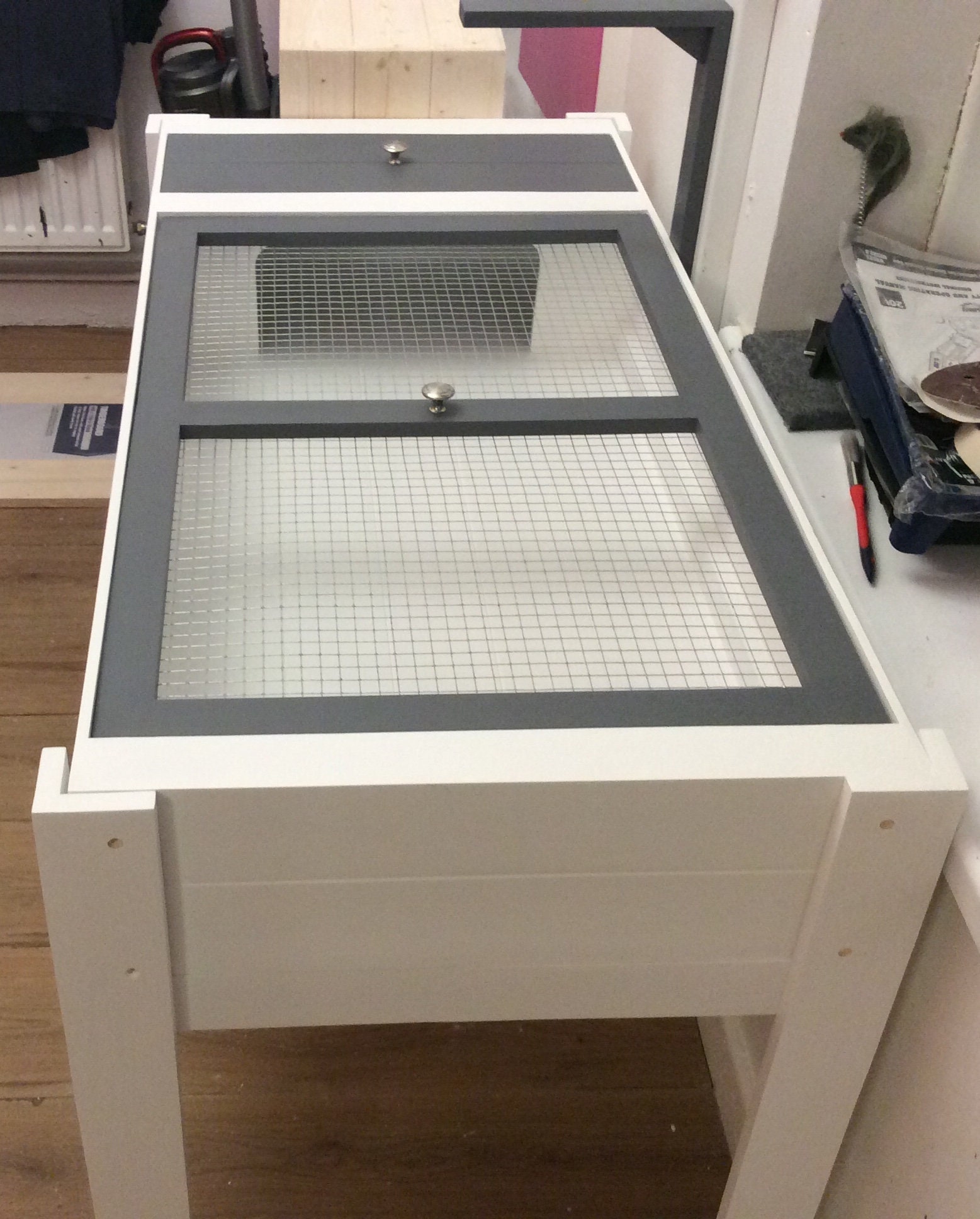 Tortoise Table //BespokePets// White/Grey Tortoise Table/ Etsy