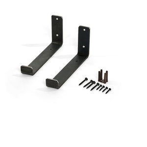 22cm Brackets in coated black steel Black brackets Scaffolding shelf brackets
