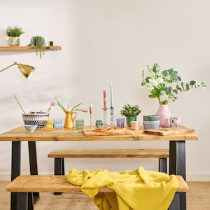 Beautiful Dining Table | Rustic Reclaimed Wood Dining Table With Choice of Legs