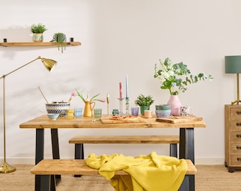 Beautiful Dining Table | Rustic Reclaimed Wood Dining Table With Choice of Legs