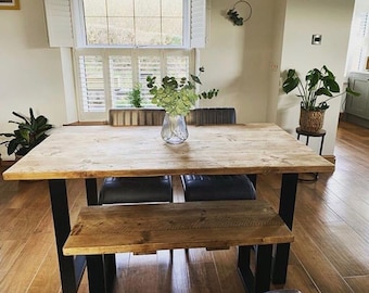 Handmade Dining Table || 88cm Width || Choice of Legs