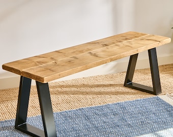 Reclaimed Wood Dining Bench | With Choice of Legs