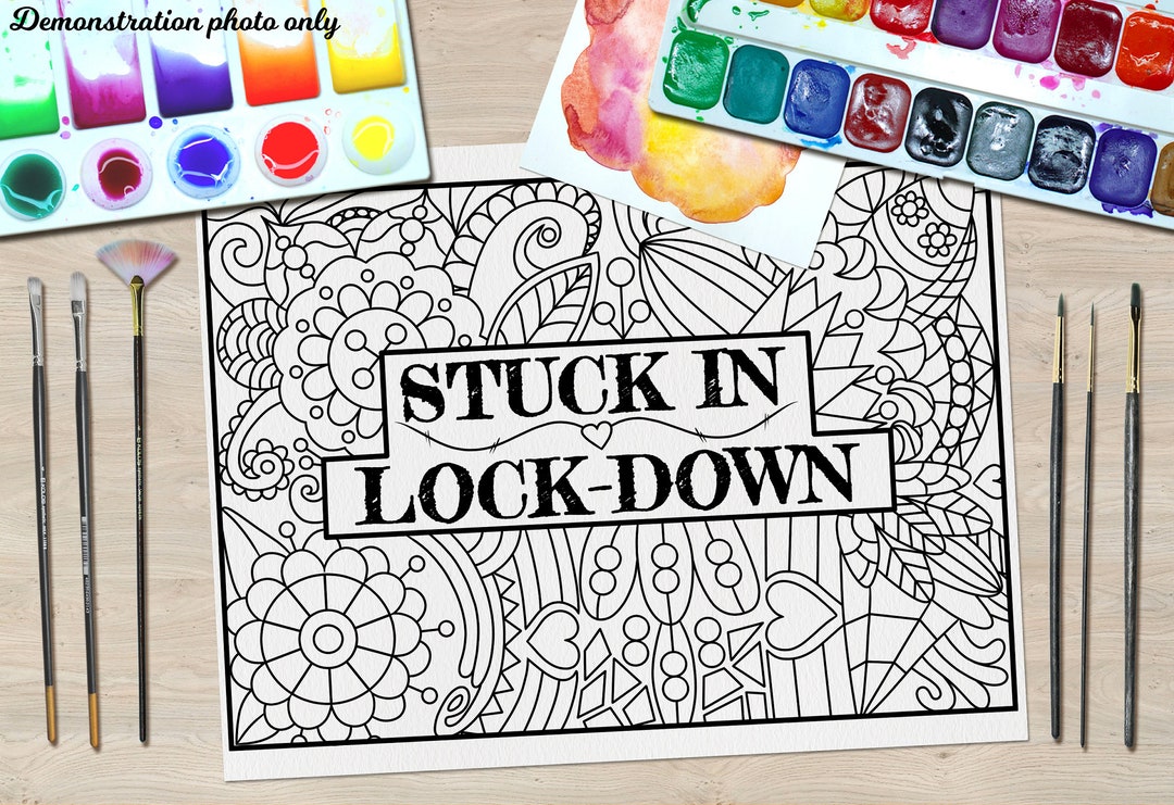 Adult Coloring Page Digital Download Only PDF Printable - Etsy