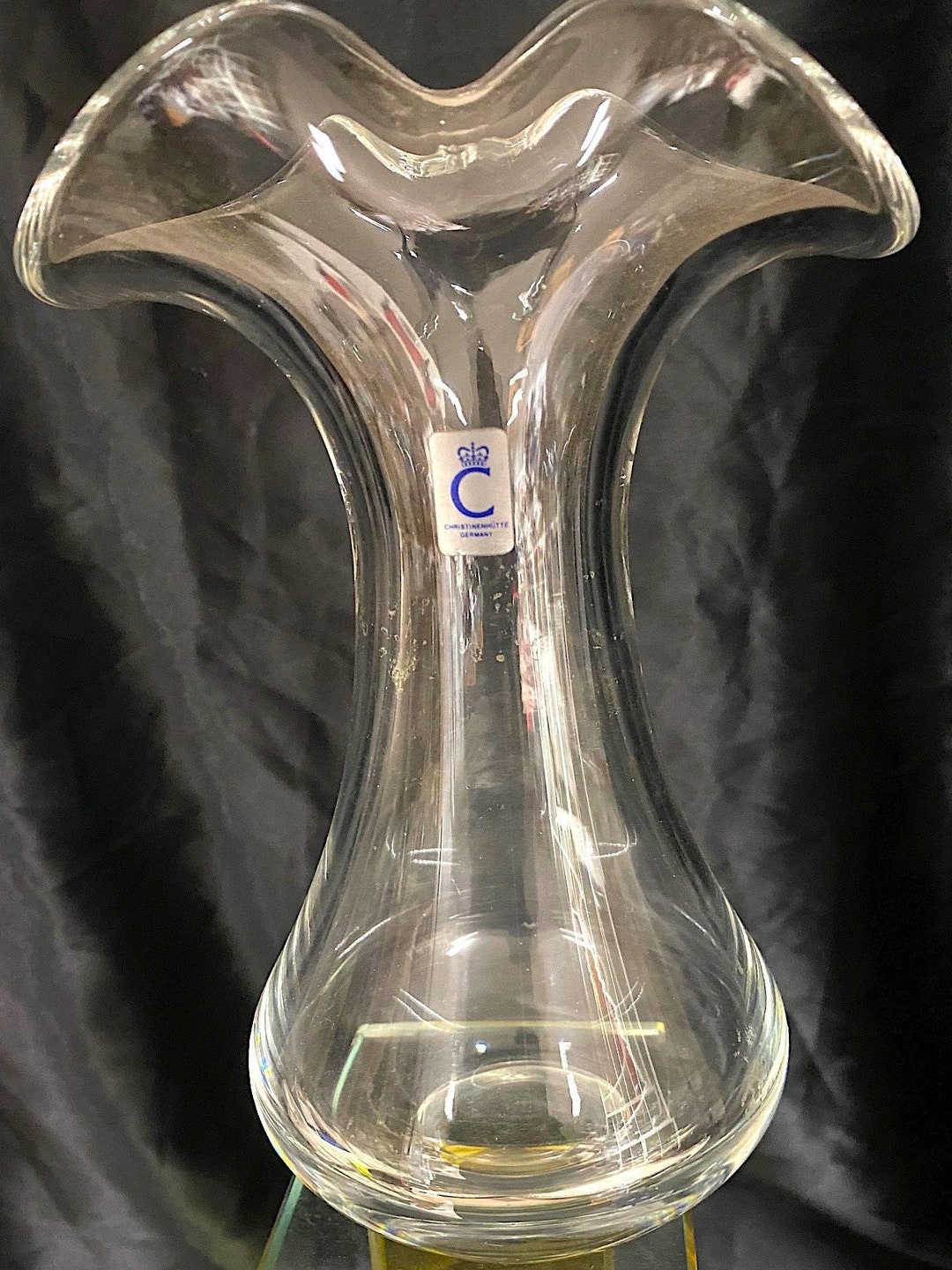 Vintage Designer Glass Vase by Christinenhütte West Germany Etsy