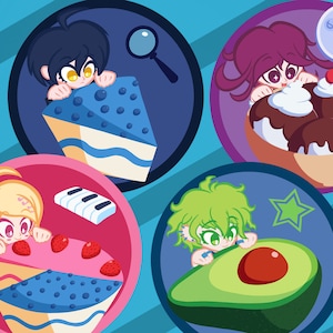 Danganronpa V3 Pin Buttons! - Foodganronpa V3