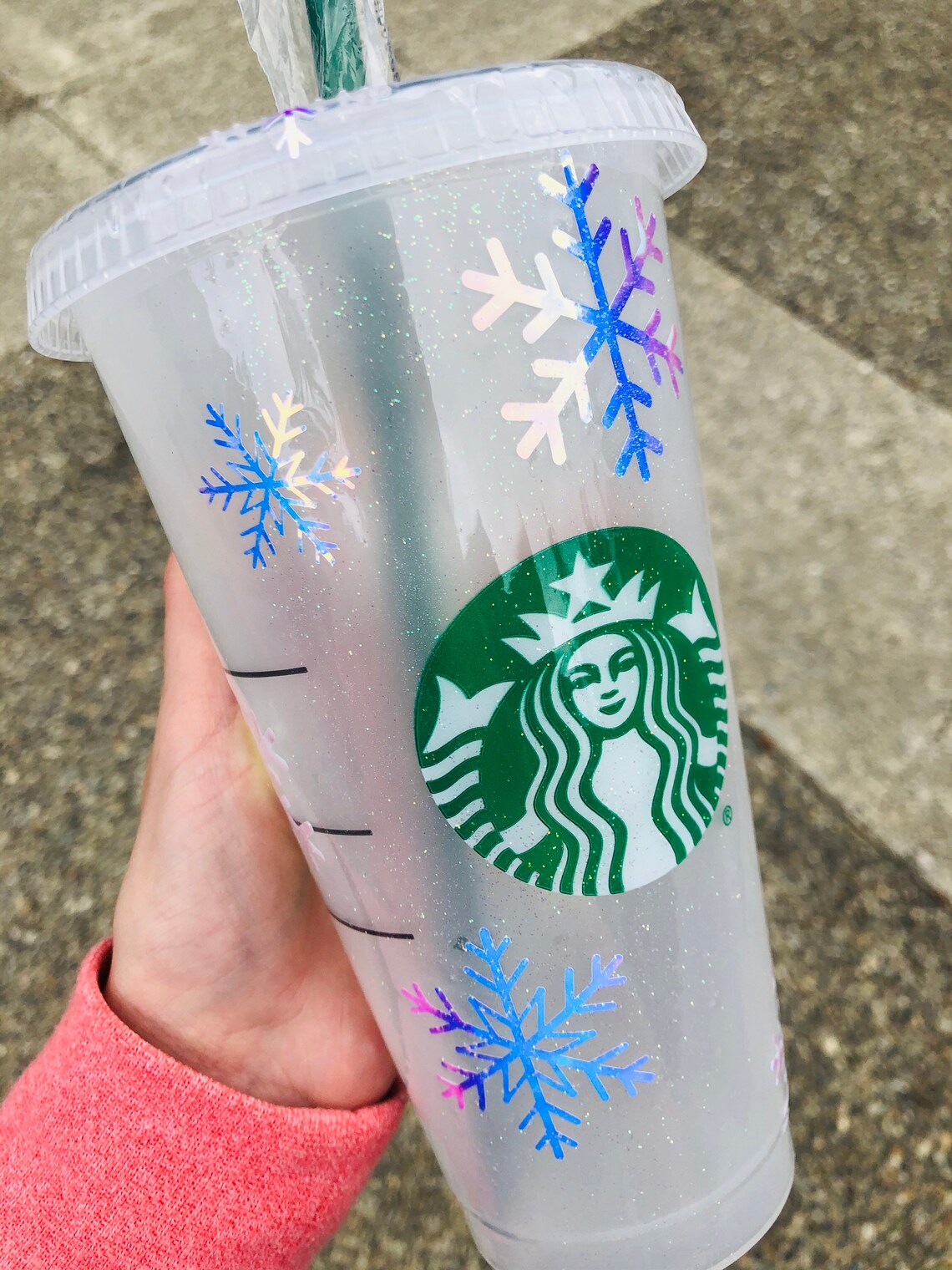 Customized Starbucks tumbler reusable venti cold cup winter Etsy