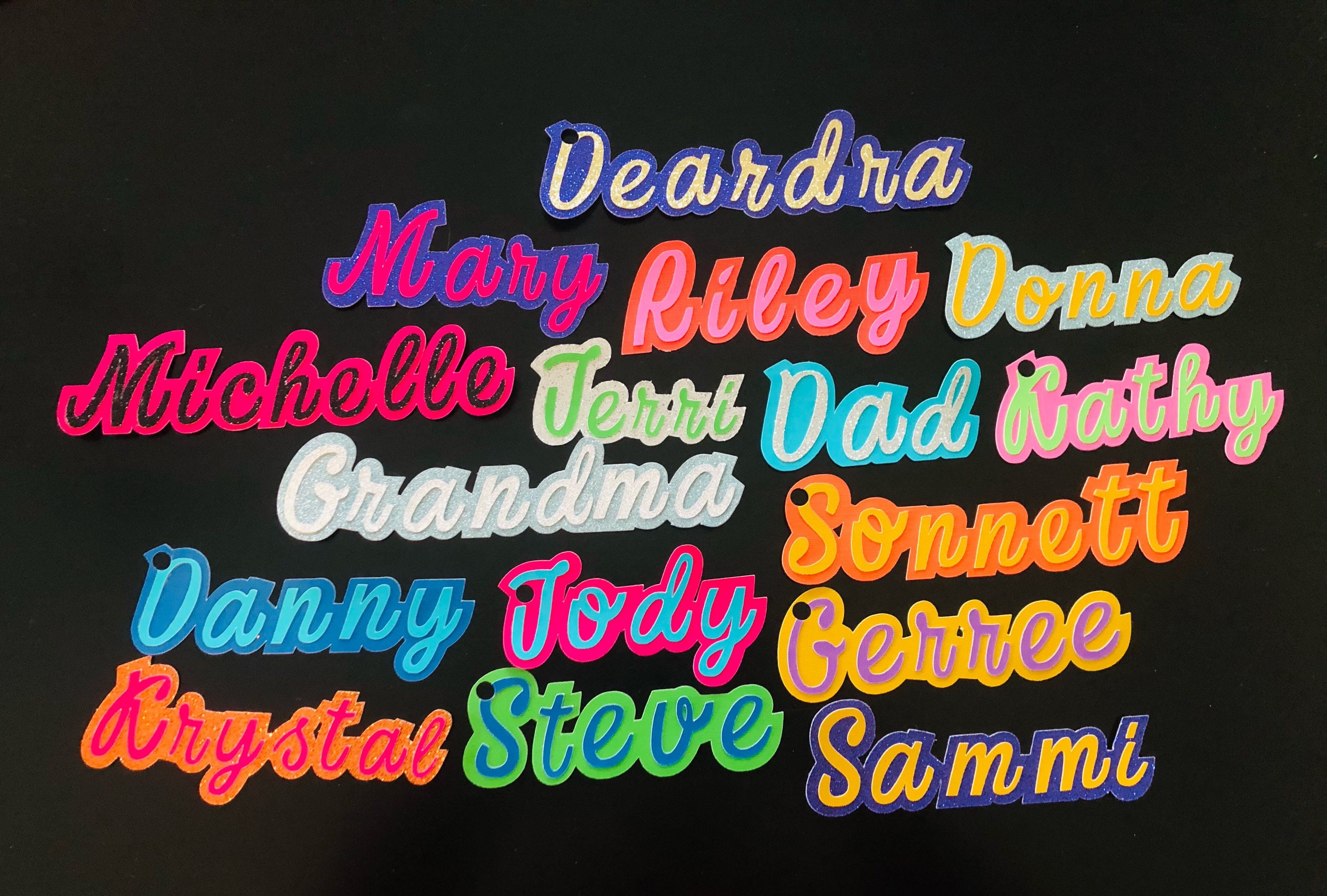 Customized personal name tags placement tags gift tags etsy