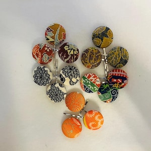 Kimono Bobby Pins - 3er Set - Einzigartiger Haarschmuck aus Antiken oder Vintage Kimonos