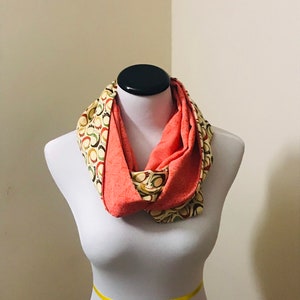 Japanese Kimono Crane Infinity Scarf - Silk Scarf - Vintage Kimono Upcycled into a Timeless Accessory