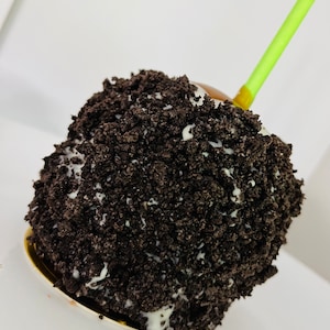 Oreos cream caramel dipped apple
