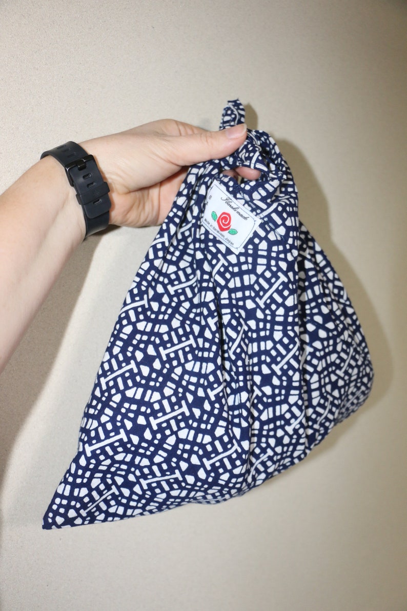 Large azuma bag origami bag triangle bag zero waste plastic free shopping bag produce bag