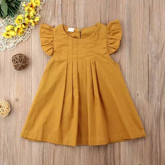 yellow color dress for girl