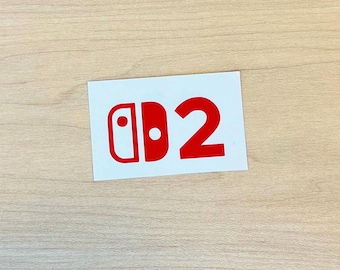 Nintendo Switch 2 Logo Emblem Icon Logo Vinyl Decal