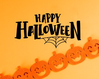 Happy Halloween Decal Vinyl Wall Sticker Halloween Decoration