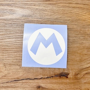 Super Mario Bros Mario Nintendo Emblem Icon Hat Logo Vinyl Decal
