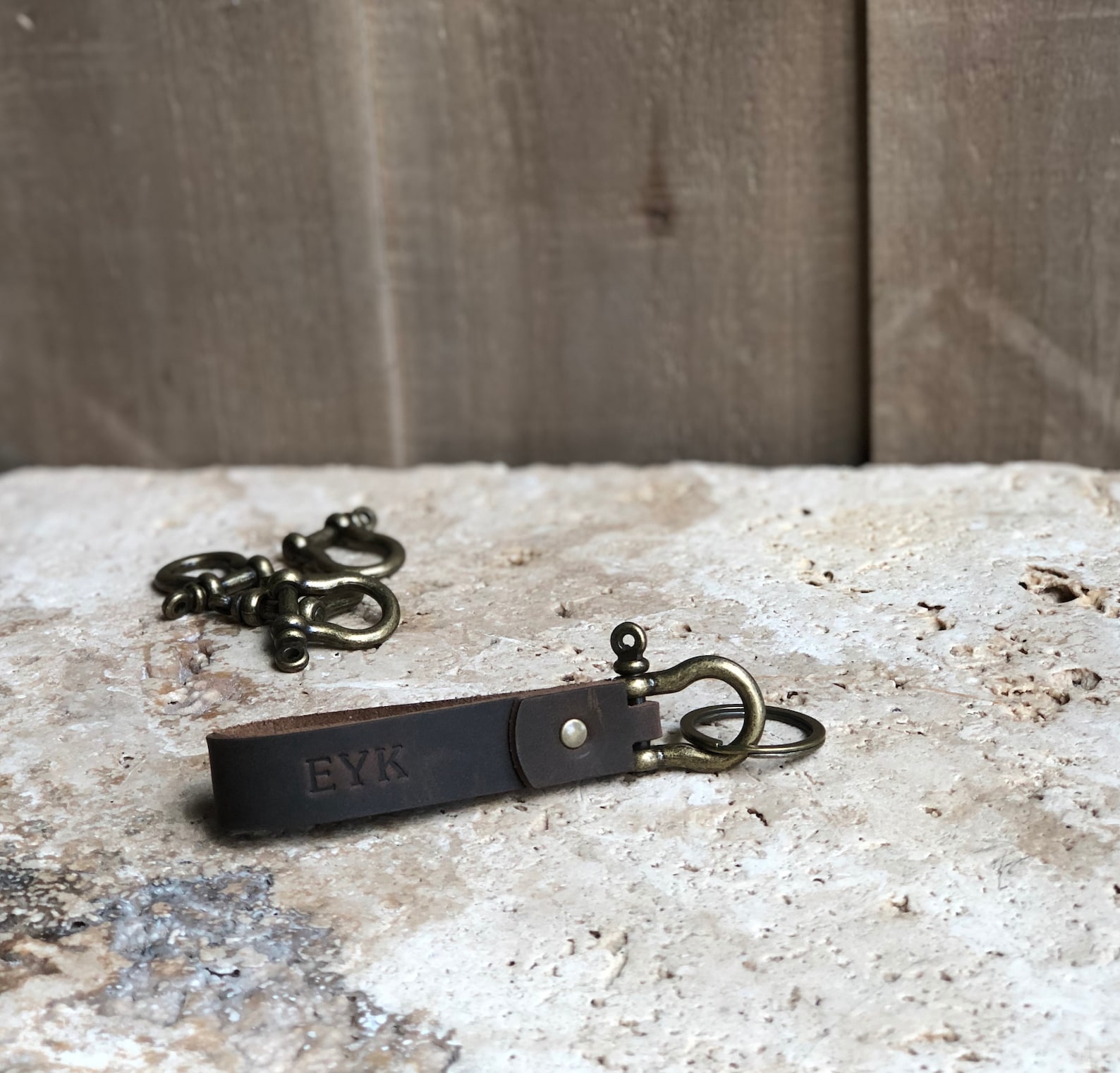 Personalized Leather Keychain. Custom Leather Keychain. Etsy