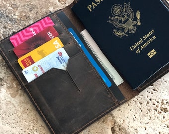 Passport Holder. Slim Personalized Passport Wallet. Leather Passport Holder. travel wallet. Passport Card holder. Travel wallet