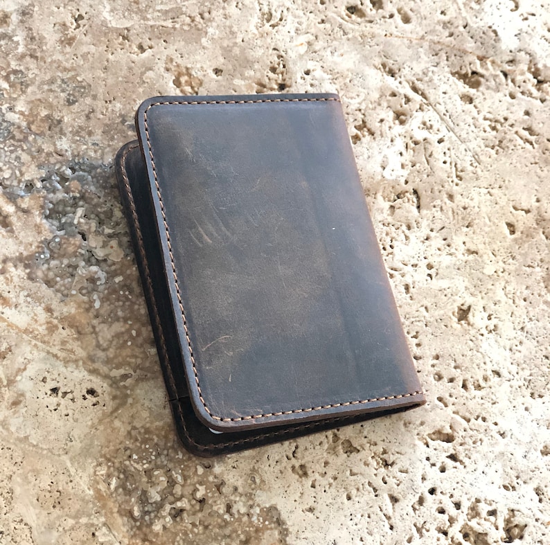 Mens Slim Front Pocket Wallet. PERSONALIZED Card Wallet. Slim Etsy