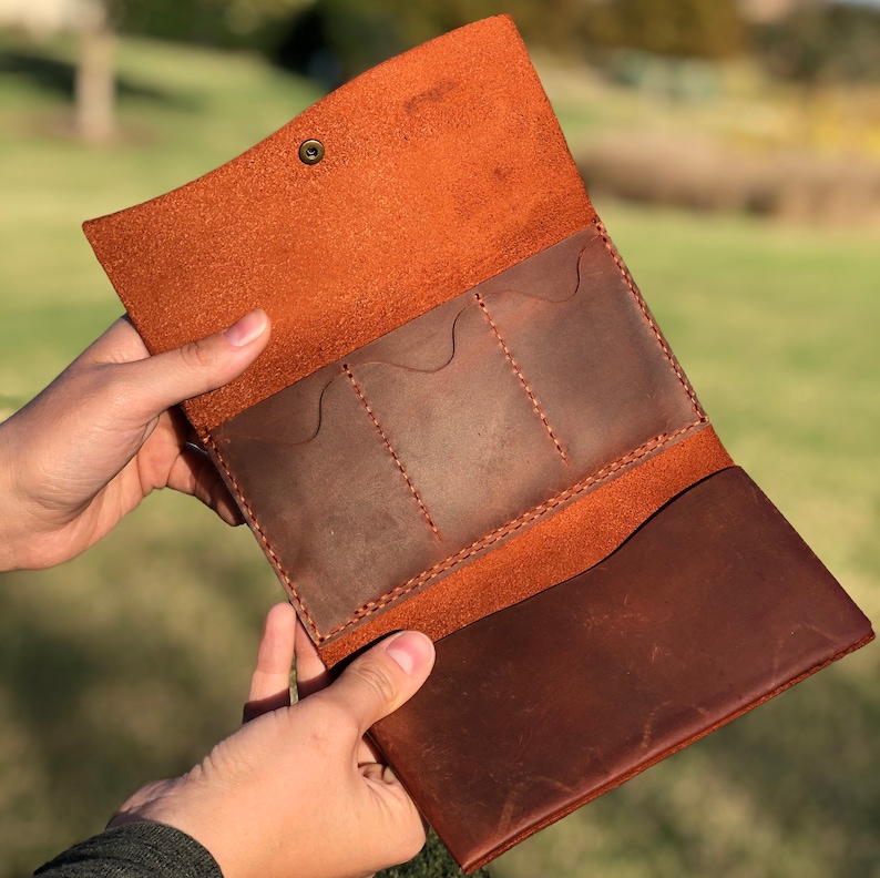 Personalized Womens Wallet Distressed Leather Wallet for Etsy