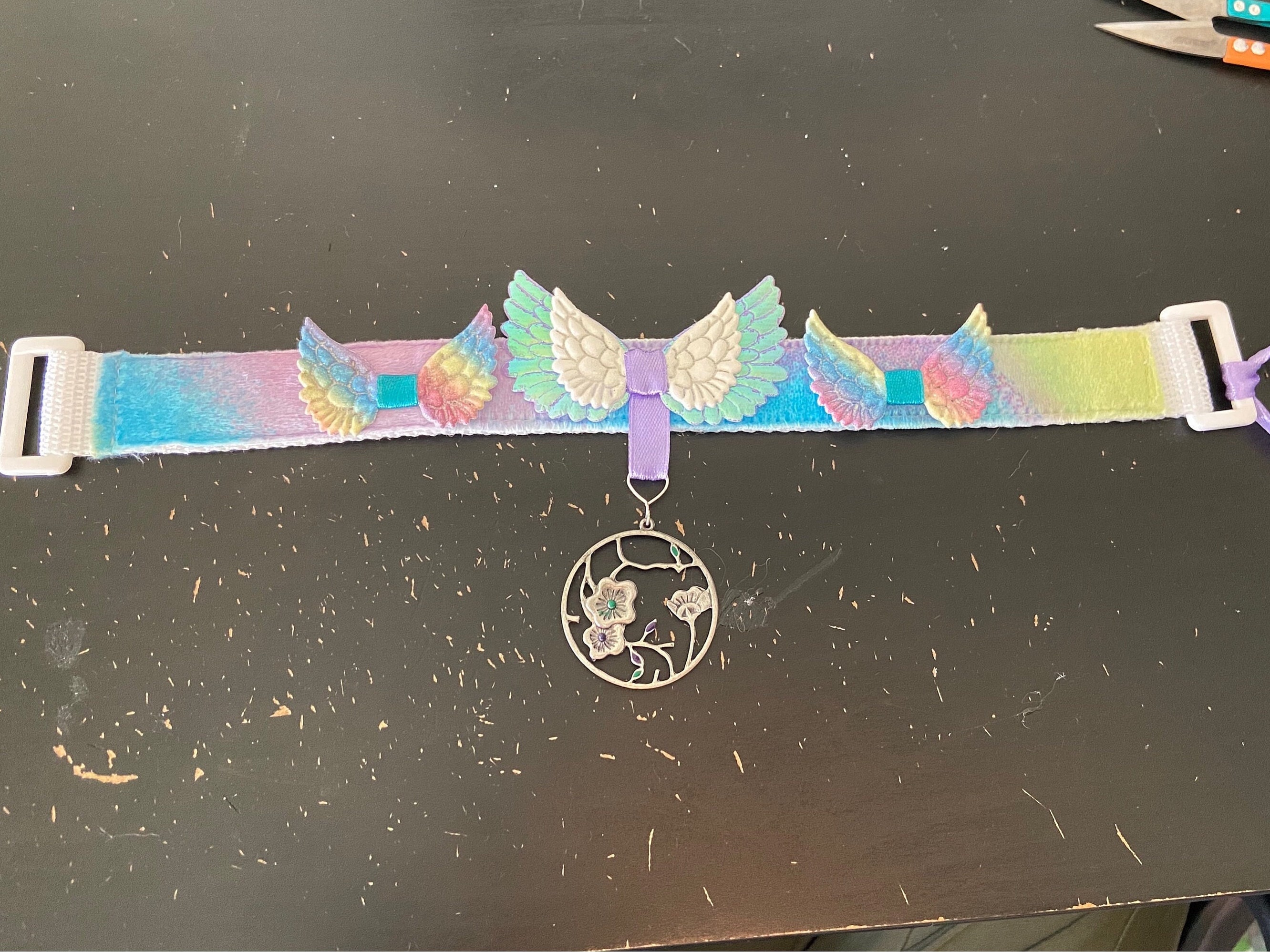 rainbow-fairy-wing-petplay-collar-etsy