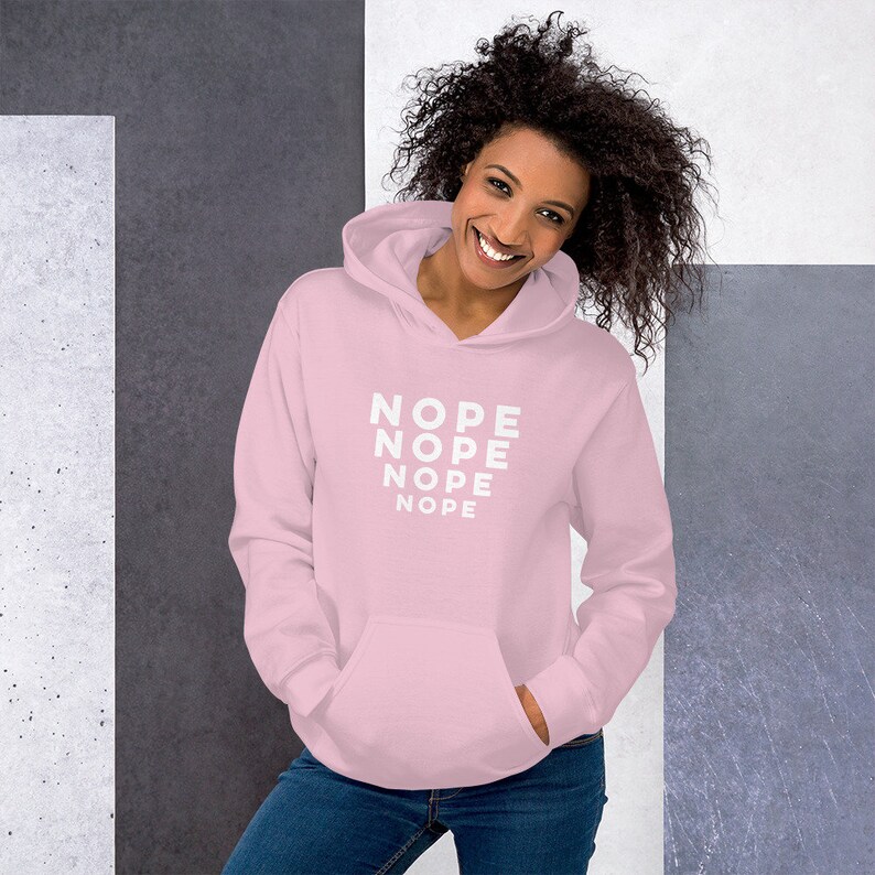 Nope Hoodie Hooded Sweatshirt | Etsy