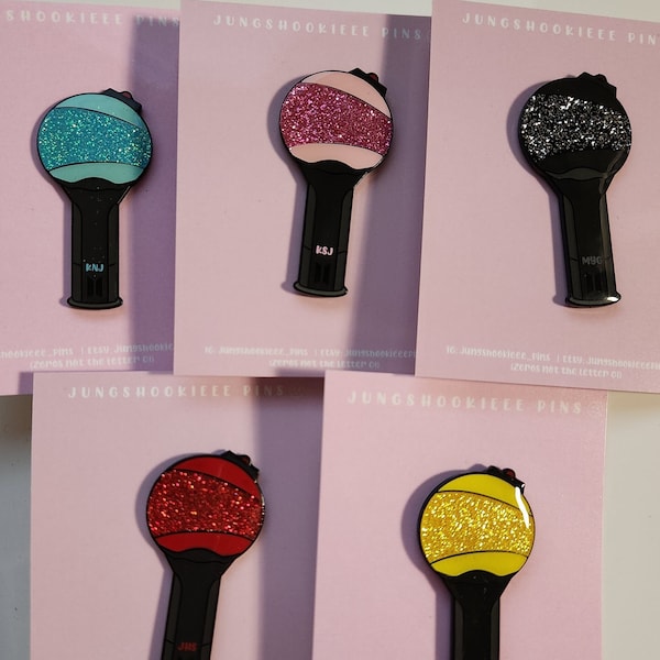 IN STOCK: Bts Microphone Color ARMY Bomb Enamel Pin