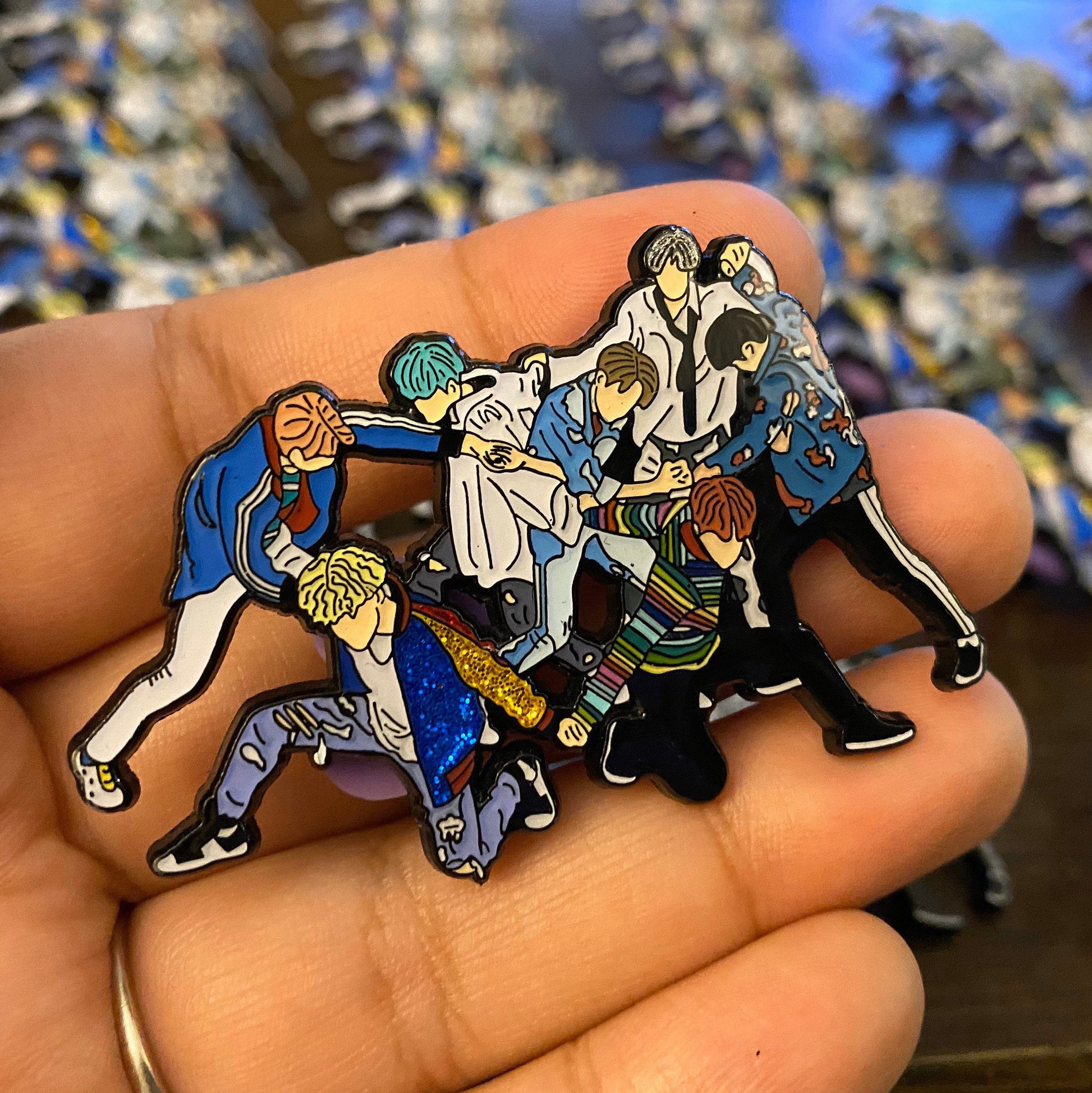 IN STOCK: BTS Dna Mv Double Helix Enamel Pin