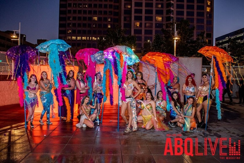 LED Jellyfish Umbrella Totem Etsy