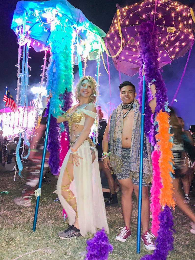 LED Jellyfish Umbrella Totem Etsy