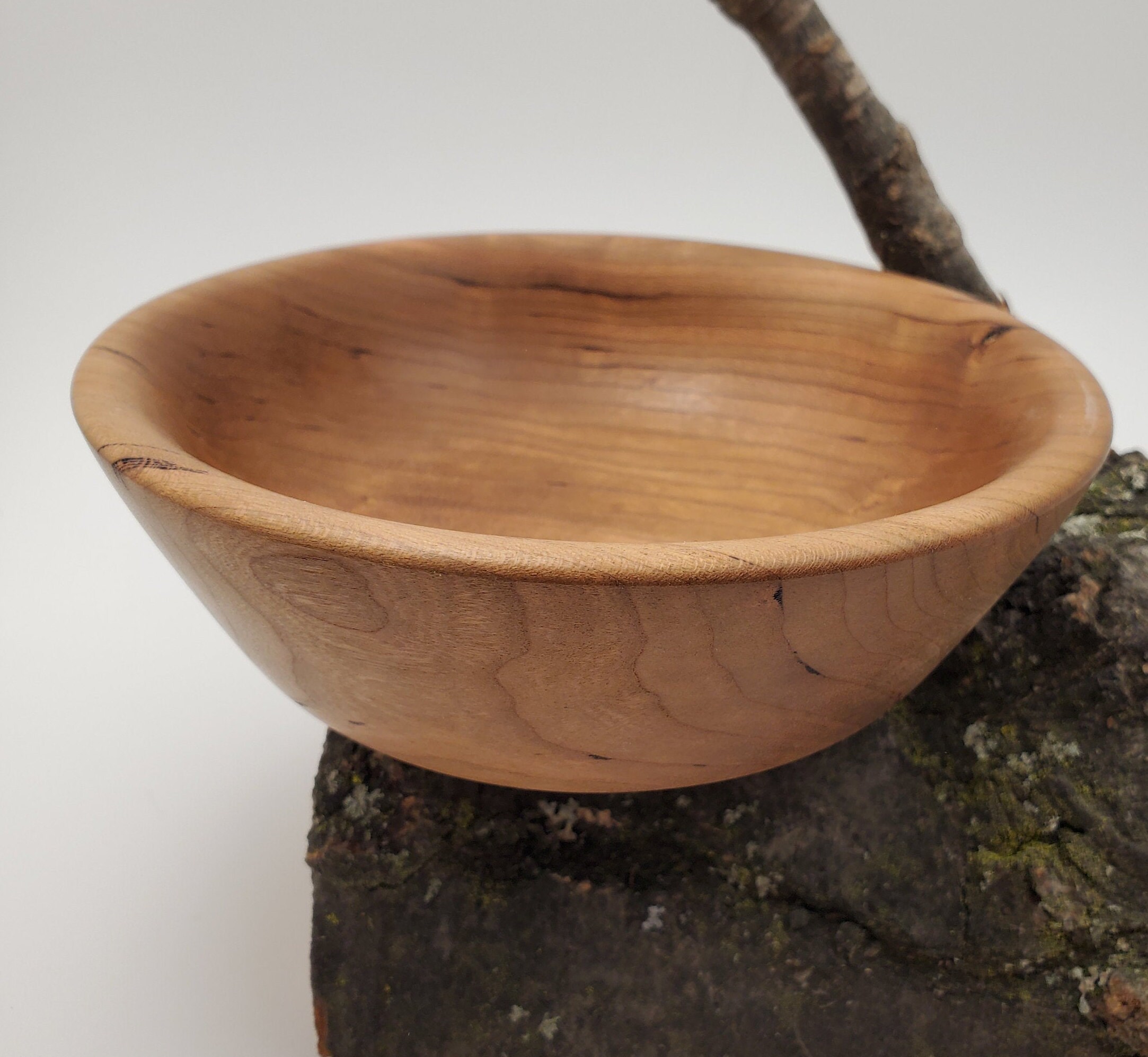 Cherry Wood Bowl Etsy