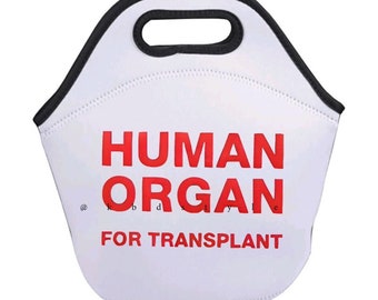 Human Organ for Transplant Insulated Thermal Lunch Bag, Customizable lunch bag, Free Shipping! sold separately