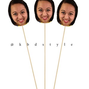 Birthday Face Hat 12” Toppers- Party Decorations - Birthday Boy - Birthday Girl - Custom - Cake Toppers - Centerpiece - Free Shipping!