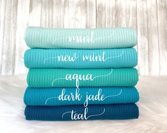 RIB KNIT | 4x2 | light weight | stretchy | ribbed knit | fabric by the yard/ half yard
