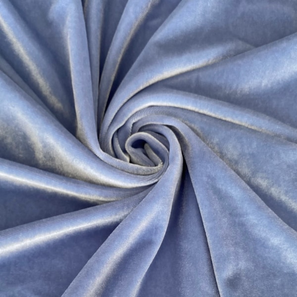Blue Velvet Fabric - Etsy