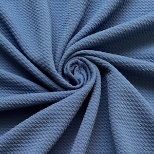 BULLET Ocean Blue  | fabric | Liverpool | Stretch Fabric | Spandex | Solid Fabric | Textured fabric |liverpool fabric | poly spandex