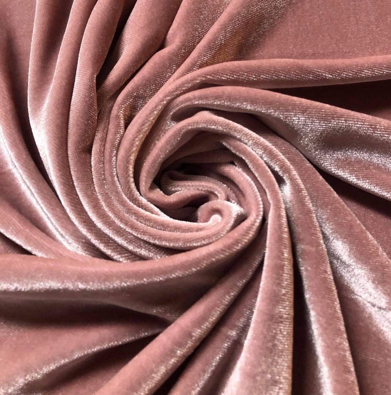 BLUSH VELVET Stretch velvet polyester stretch velvet Etsy