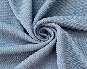BULLET  steel blue   | fabric | Liverpool | Stretch Fabric | Spandex | Solid Fabric | Textured fabric |liverpool fabric | poly spandex