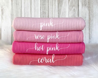 RIB KNIT | 4x2 | light weight | stretchy | ribbed knit | fabric by the yard/ half yard