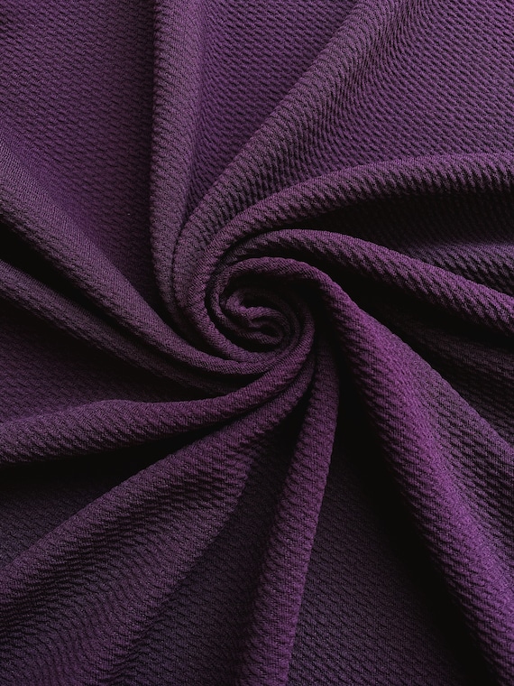 BULLET Eggplant | fabric | Liverpool | Stretch Fabric | Spandex | Solid Fabric | Textured fabric |liverpool fabric | poly spandex