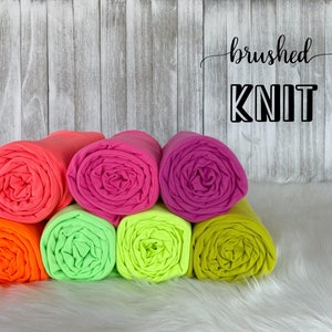 Rib Knit 8x2 BRUSHED KNIT | Soft Fabric | Fabric by the Yard | Stretch ...