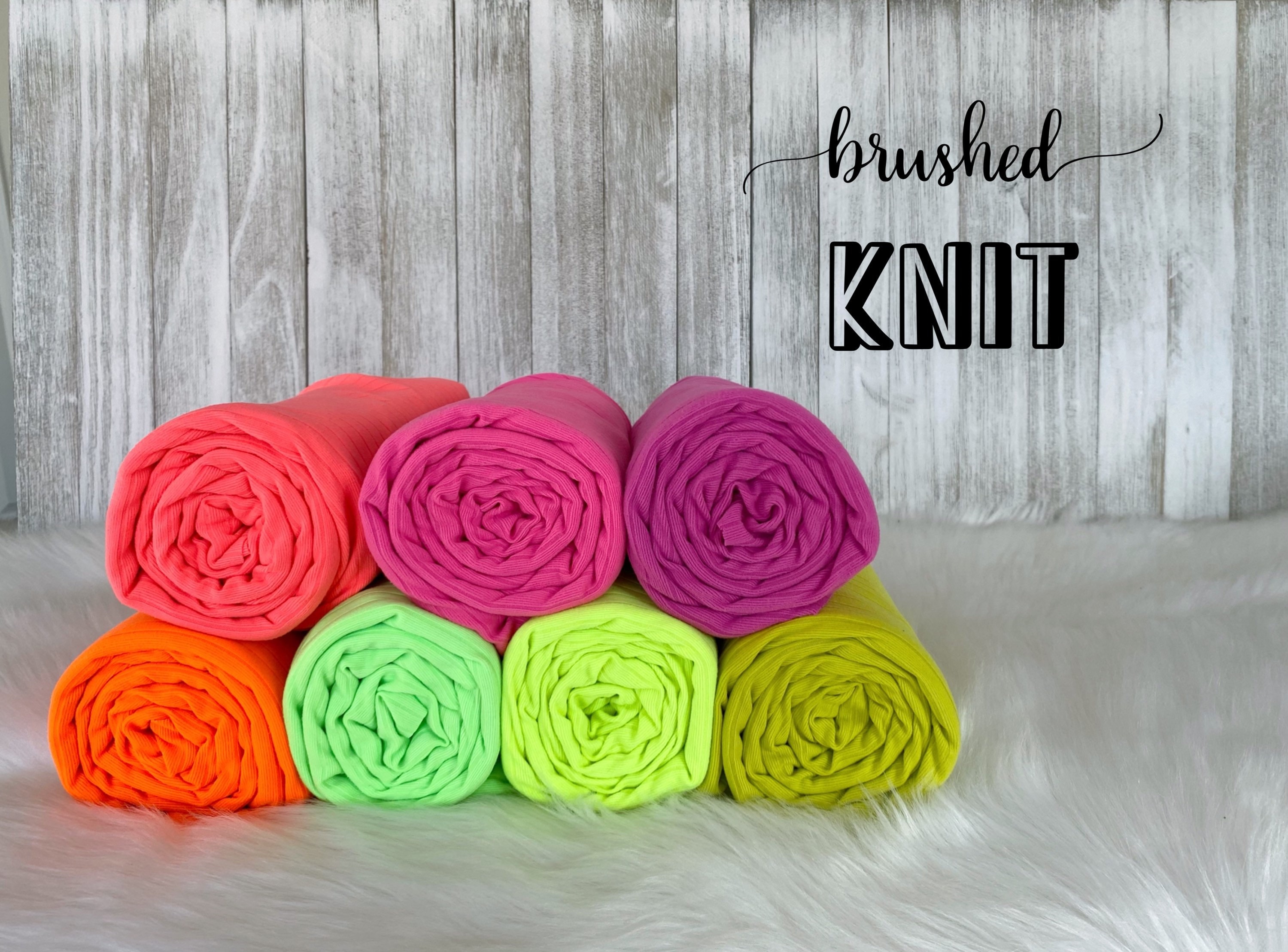 Rib Knit 8x2 BRUSHED KNIT Soft Fabric Fabric by the Yard - Etsy