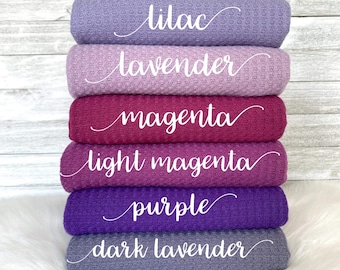Waffle | waffle knit fabric | sweater fabric | polyester | knit fabric | fabric by the yard | spandex | poly spandex