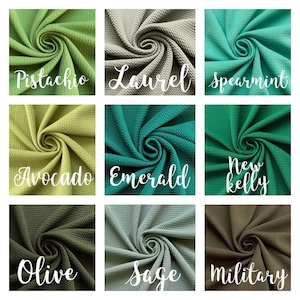 BULLET (green) fabric | Liverpool | Stretch Fabric | Spandex | Solid Fabric | Textured fabric | Bows fabric | Liverpool fabric