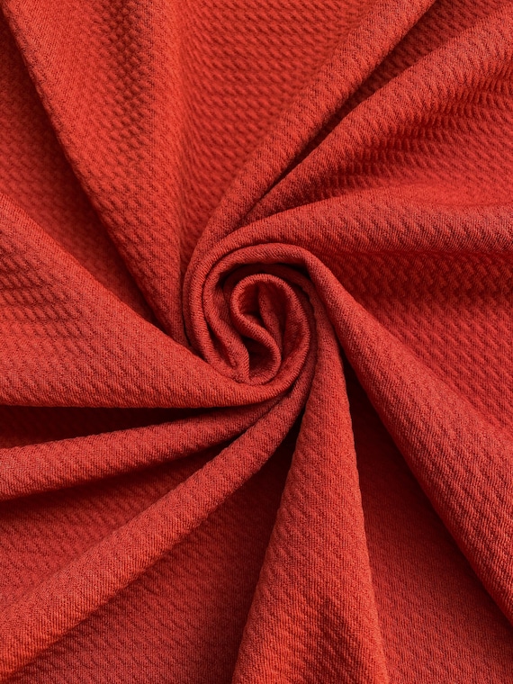 BULLET Red | Liverpool | Stretch Fabric | Spandex | Solid Fabric | Textured  fabric poly spandex bullet