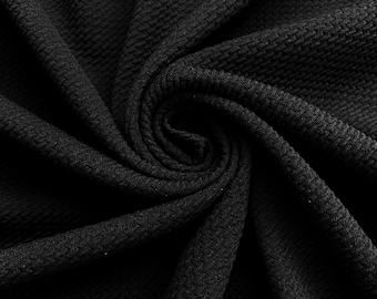 BULLET Black| strip | Bullet fabric | Bullet fabric with prints | Liverpool Stretch Fabric | Spandex Solid Fabric Textured fabric |