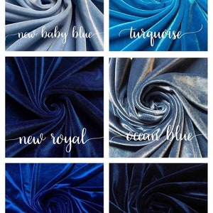 VELVET | Stretch velvet | polyester stretch velvet | Fabric by the yard | Bows